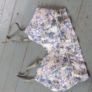 Lucky brand blue floral bralette